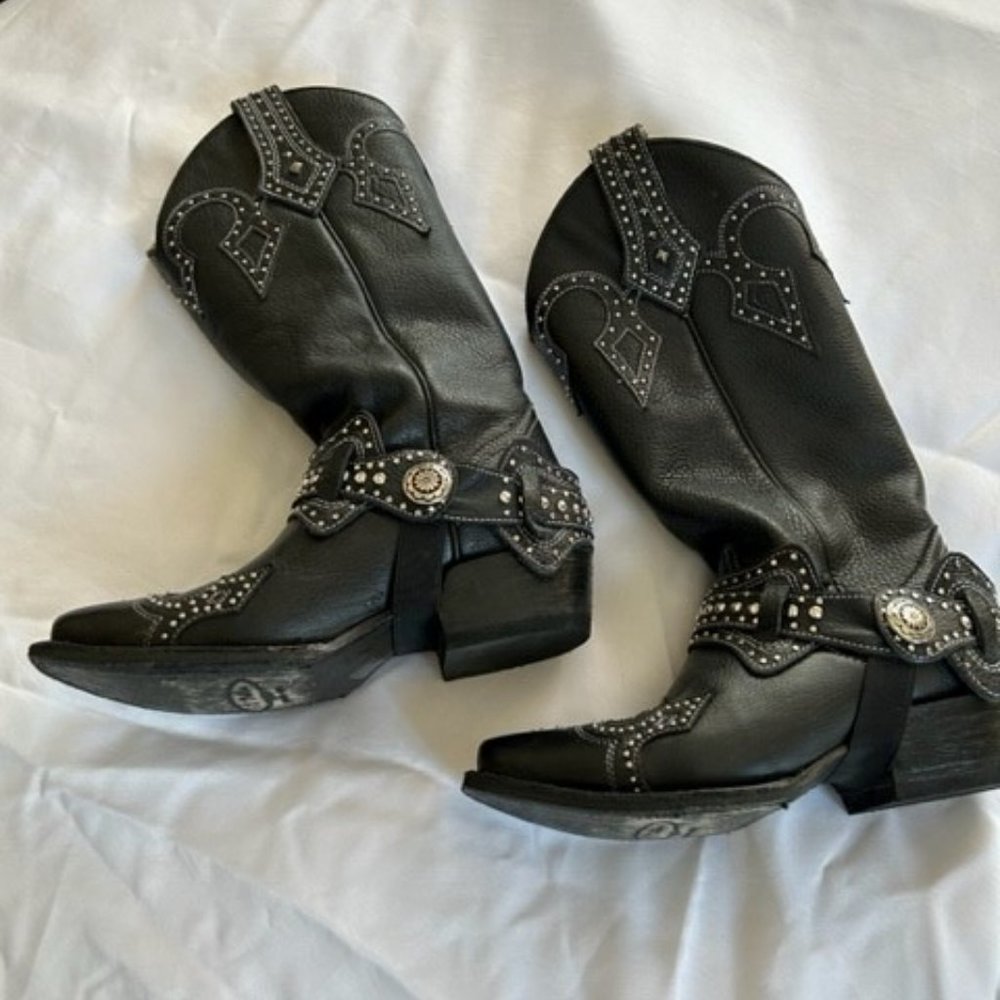 Womens Black Cowboy Boots